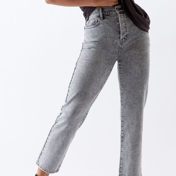 PacSun Denim - PacSun Gray High Rise Straight Waisted Jeans